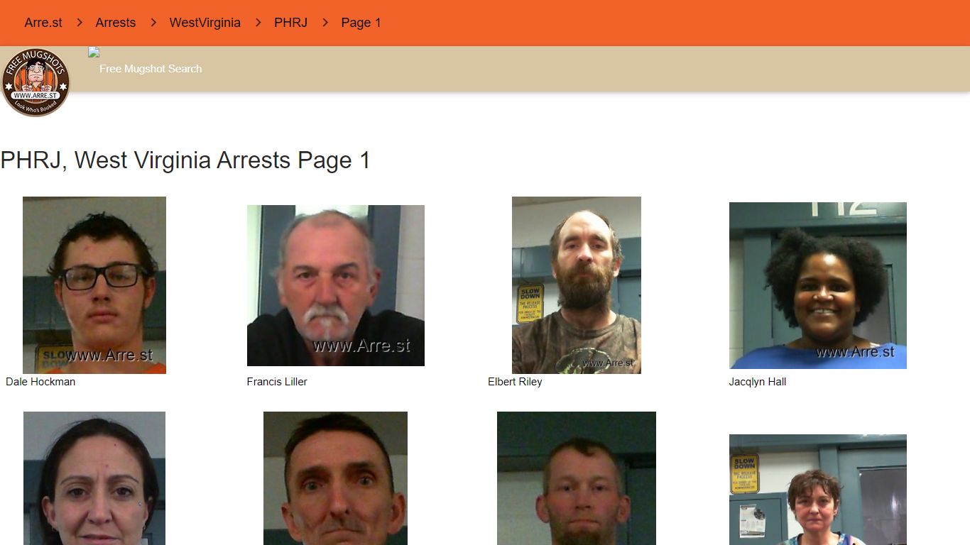 Arre.st - PHRJ, WestVirginia arrest records